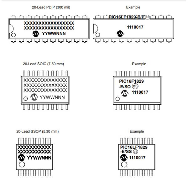 PIC16F1825T-I/ST Серия PIC Микроконтроллер IC Microchip FLASH 14-TSSOP