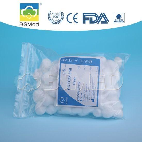Small Absorbent Surgical Cotton Balls , Disposable Medical Cotton Balls
