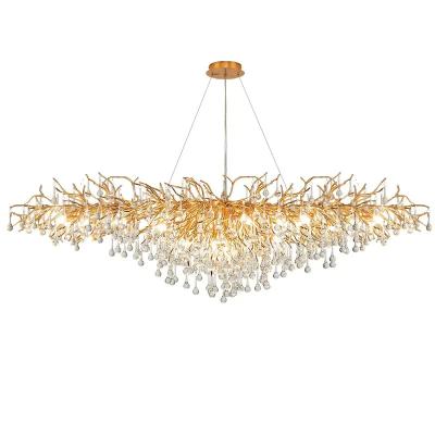 60w lâmpada de vidro candelabro cristal teto montado luminárias