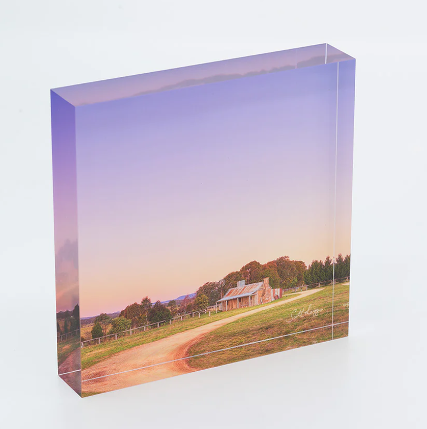 Custom Acrylic Block With Clear UV Printing And Durable For Modern Stylish Display