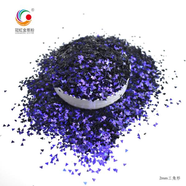 Customized Holographic Loose Chameleon Glitter Powder Halloween Christmas Crafts Glass Intersperse