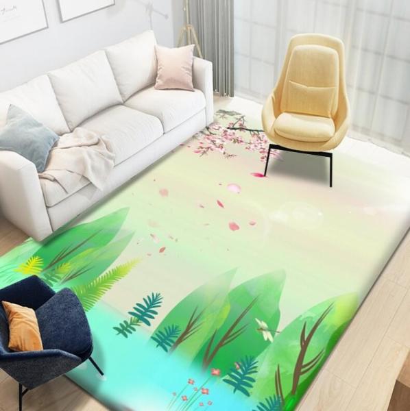 Modern Landscape Household Bedroom Living Room Floor Carpets Special Style