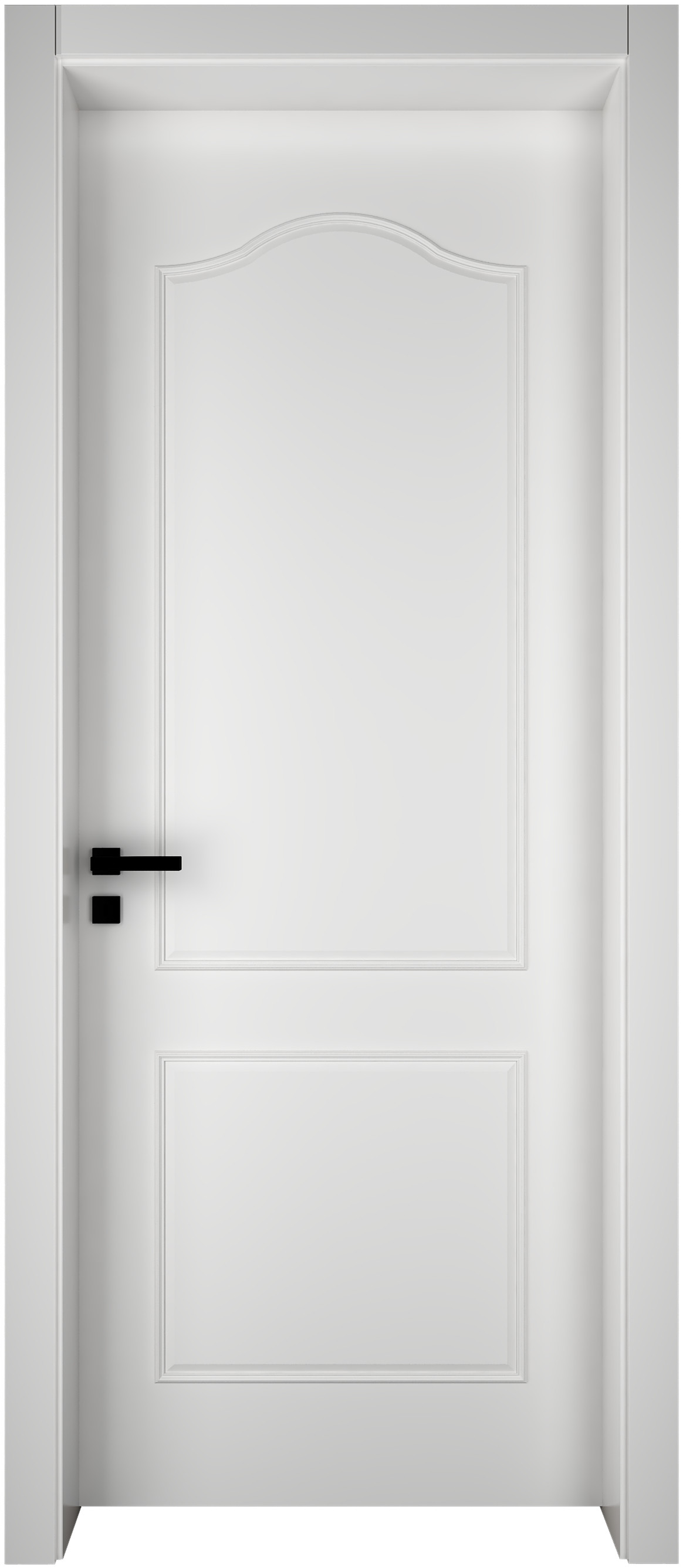 Contemporary Style Side Opening Luxury Custom Interior Doors with Frames Wood in White
