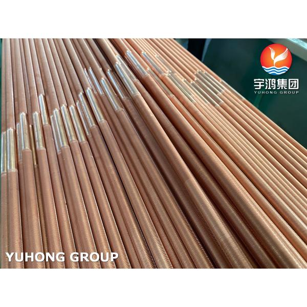 Tubes en cuivre nickel B111 C70600-O61 Tubes à nageoires en spirale pour refroidisseur et refroidisseur d'air