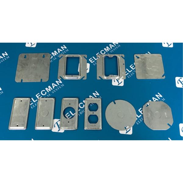 Стальной квадрат крышек коробки выхода 4inch Electrcial металлический с нокдауном 1/2»
