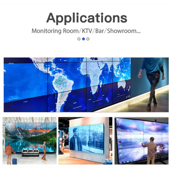 экран 1920x1080 4k LCD соединяя, LCD обшивает панелями для видео- стены 6ms Repond