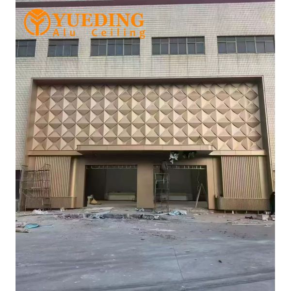 High-end ceiling curtain wall aluminum plate artistic style popular style