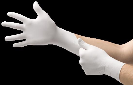 Customize food grade disposable protective blue nitrile powder free   gloves for