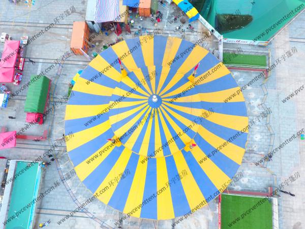 Yellow And Bule Dia 40m Outdoor Circus Tent For Celebration Of Festivals Or Ceremony