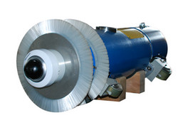 robotic sandblasting for 300mm oil & gas pipe 12'' inches pipeline blasting