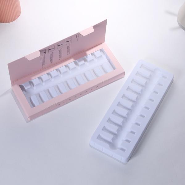 Custom Printed Flip Top Paper Boxes For Skincare And Cosmetics White Cardboard Boxes For Hyaluronic Acid Products