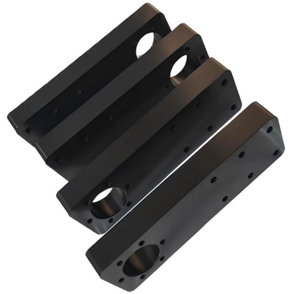 5-Axis CNC Milled Prototype with Black Oxidation Surface Finish and ±0.002~0.005mm Tolerance ISO9001 Certified
