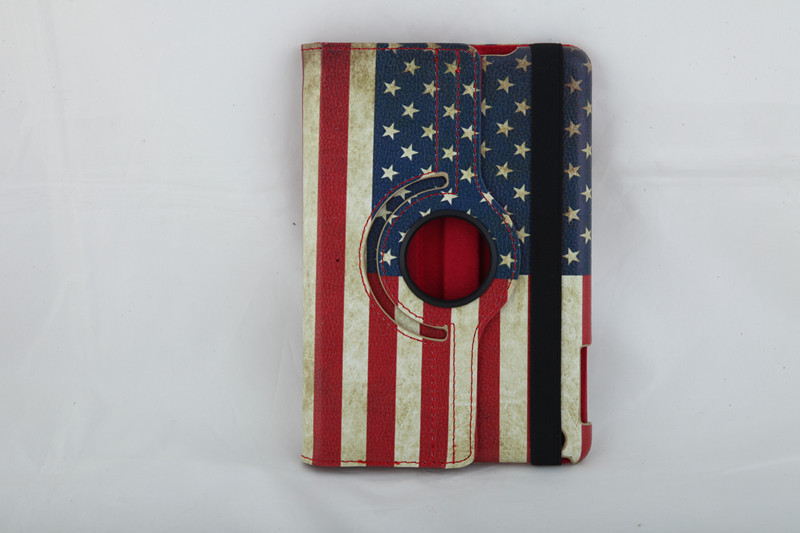 Ultralight PU Ipad Mini Hard Shell Case With Union Jack / American Flag