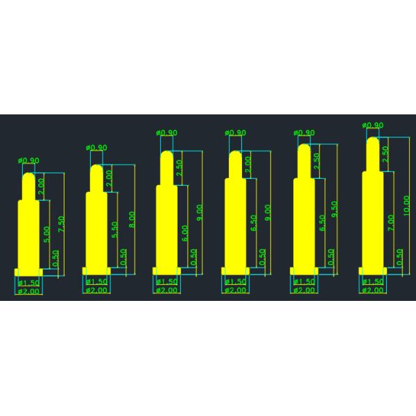 6Pin Germany Adapter Connector Magnetic spring loaded pin Usb Connector Magnetic spring loaded pin Cable Connector