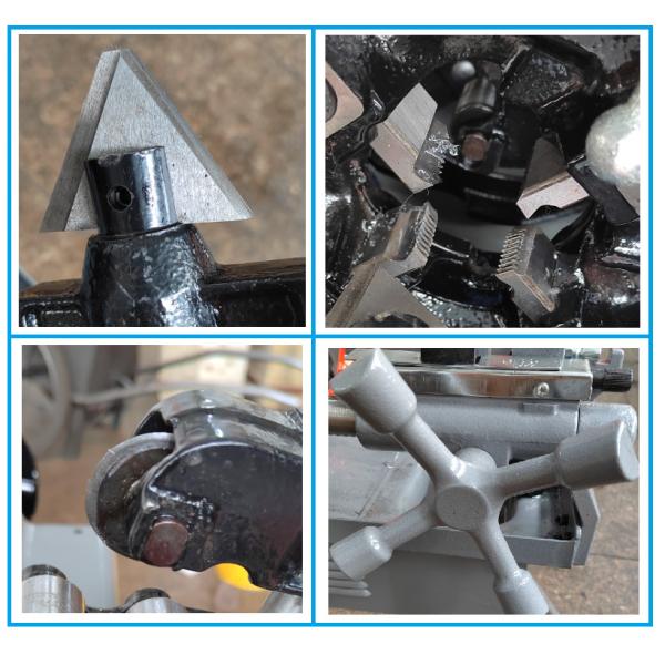 ZT-65BF Automatic Electric Pipe Threader 1/2-2 1/2 Inch 1100W 30RPM CE ISO Heavy Duty Threading Machine for Plumbing