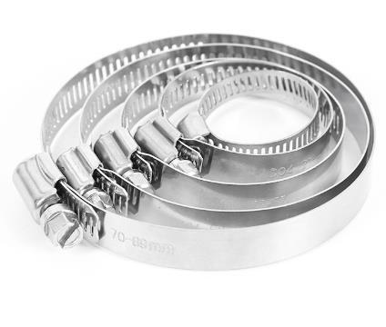 SS304 8-12mm Sanitary Pipe Fittings Single Pin Stainless Steel Hose Clamp
