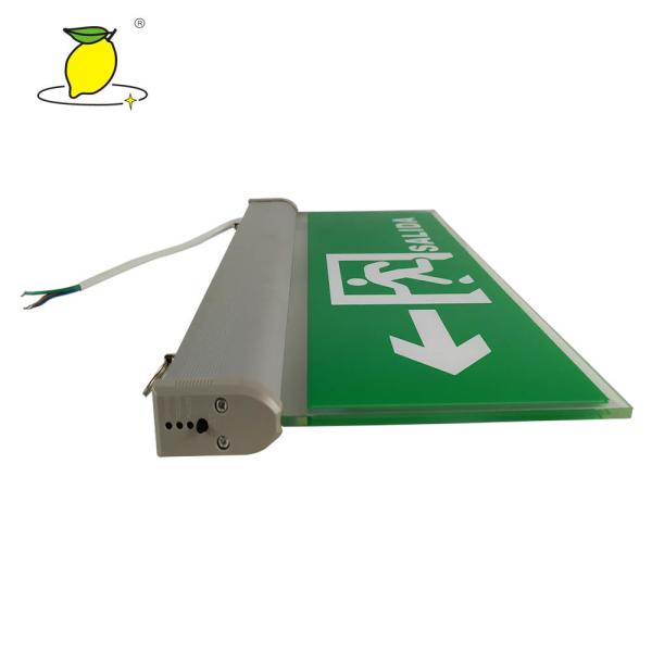 Sinais da saída de emergência da iluminação de emergência do diodo emissor de luz para o cinema/supermercado