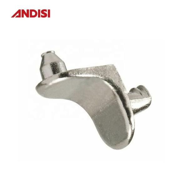 Zinc Alloy Cabinet Shelf Support Clip with Nickel Plated Finish and Y Mail Packing