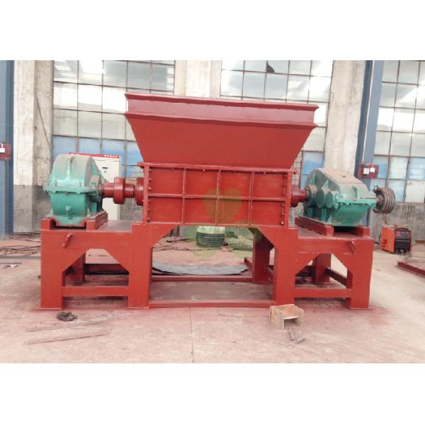 PC Auto Control Commercial Tire Shredder / Tire Crushing Equipment CE Certificated