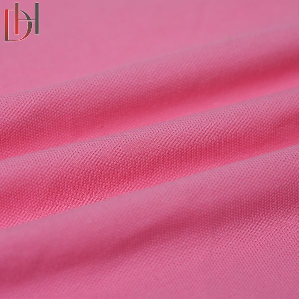 High Quality Comfortable Breathable Rib Plain Dyed 96% Cotton 4% Spandex Jersey Polo Pearl Fabric
