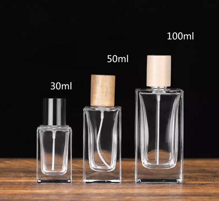 Стекло OEM 8.7cm 30ml Кристл разливает поверхность по бутылкам этикеты косметических духов противоударную