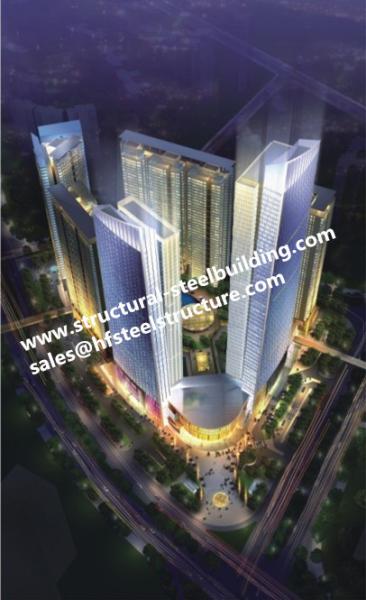 Construtores dos apartamentos da construção residencial e contratante de construção de aço do multi andar comercial