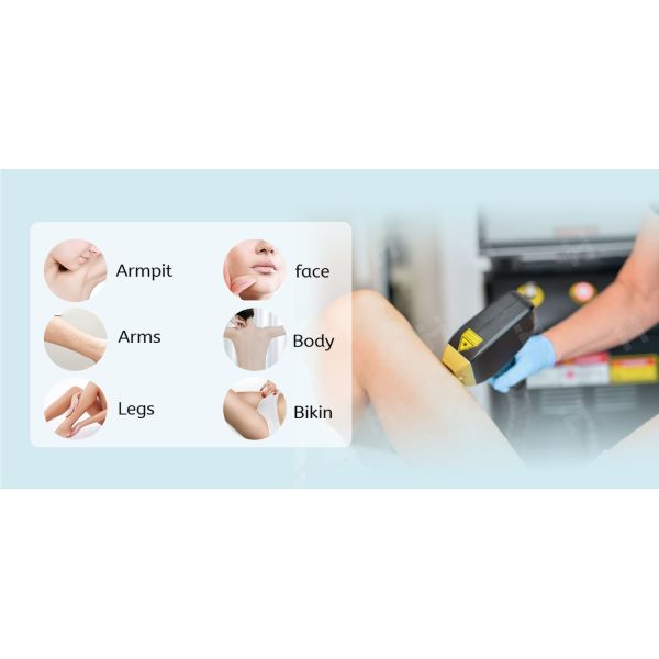 2400W Diode Laser Hair Removal Machine 755 808 1064nm With Ice Cooling Smart Handle