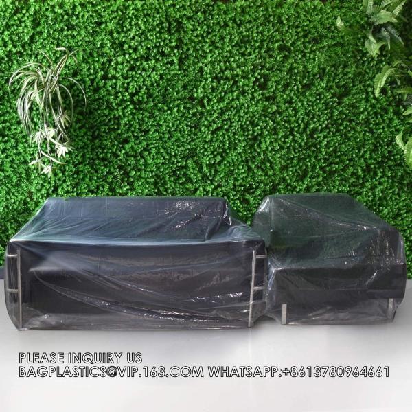 Large Furniture Cover Poly Storage Bag Heavy Duty Sofa Slipover For Moving Long Term Storage 110 X 72, 2 Set