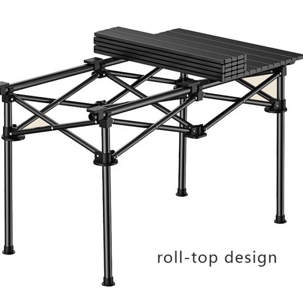 Metal Folding Camping Table 30kg Capacity 92x52x55cm