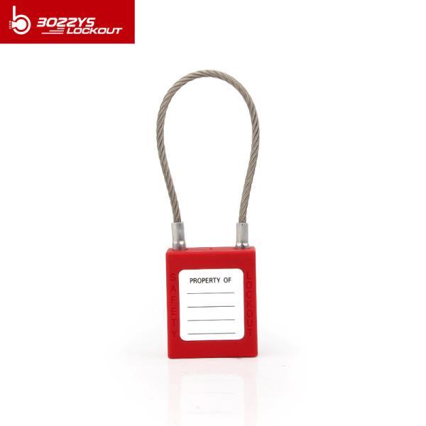 Lightweight Wire Cable Safety Padlock , Industrial Safety Lockout Locks