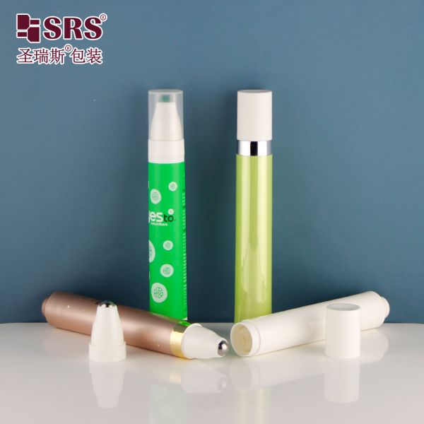 AY 10ML 15ML Luxury Eye Gel Airless Roller Bottle Massage Applicator