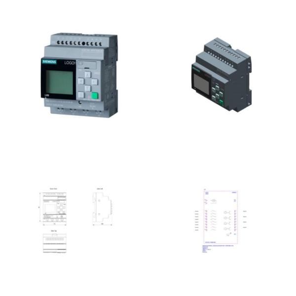 100% Original LOGO 6ED1052-1HB08-0BA1 24RCE 8DI/4DO 400 Blocks Memory other Logic Module
