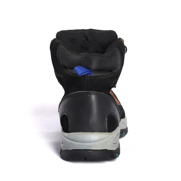 Suede cow EU 36-47 Industrial Safety Footwear with GENUINE LEATHER Upper and Steel Toe Material Work Boots