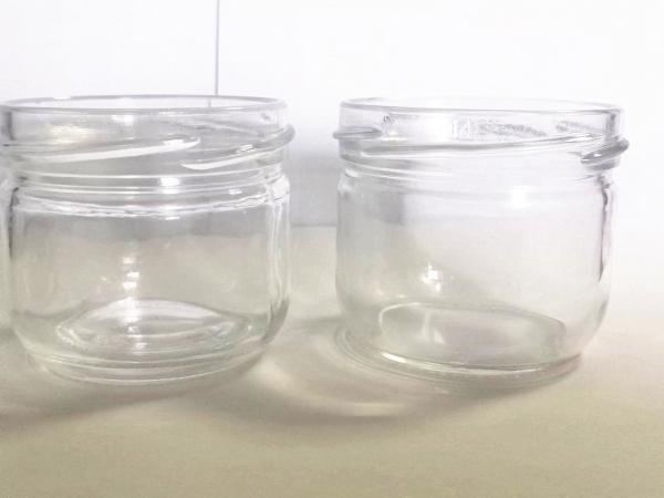 High Transparent Caviar glass Jar standard 120ml With Metal Lid