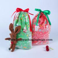 Bolsos 0.075m m plásticos exquisitos del regalo de la Navidad del lazo