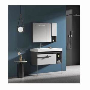 Customized Modern Bathroom Cabinet Minimalist Solid Wood Bathroom Cainet Orin