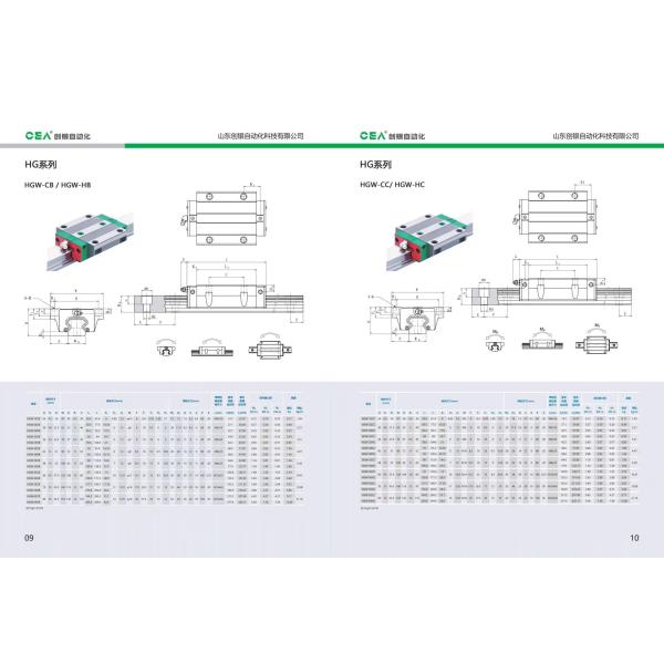 Linear Guide Rail Hiwin Alternatives Bearing HGH Egh Hgw For CNC Machines