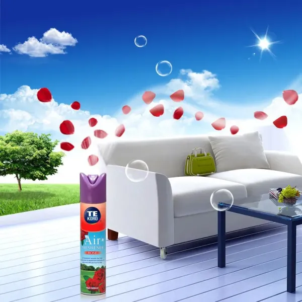 Tekoro Natural Fragrance Air Freshener Home Aerosol Spray with CE, RoHS, SGS, GMP Certification in 250ml or 300ml Capacity