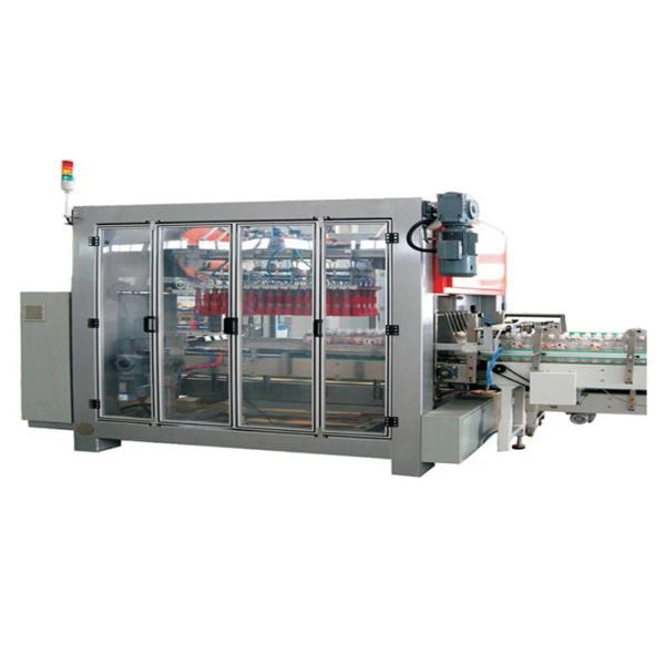Sprocket Wheel Type Bottle Case Packer Machines , Stable Auto Case Packer