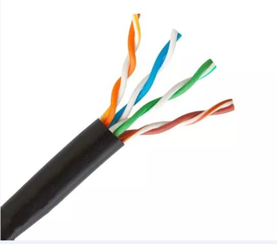 4 Pairs Cat5e Lan Cable customized PVC Jacket Pro Environment