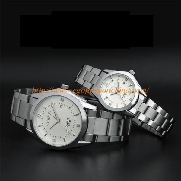 021B Couple Watches Women Watch Men Watch Stainless Steel Quartz Watch Roman Wristwatch