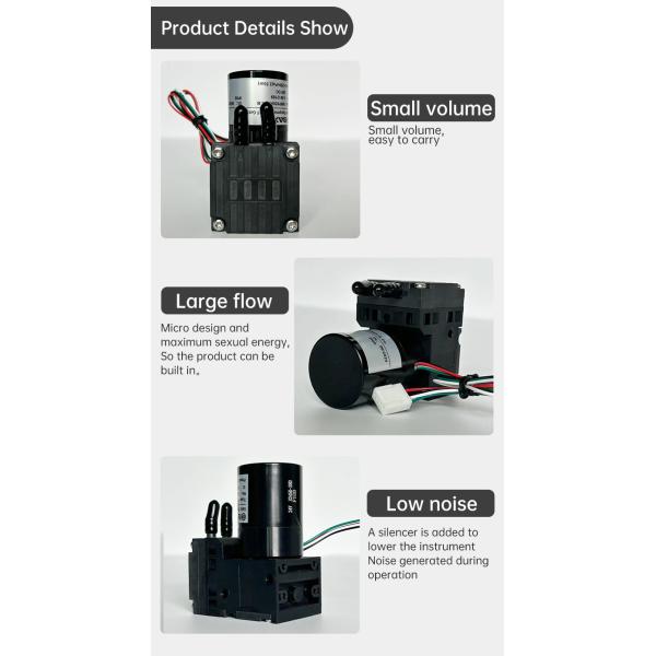 Bomba de microvacío sin escobillas Bomba de corriente continua tipo presión negativa Bomba de succión de aire Bomba de diafragma