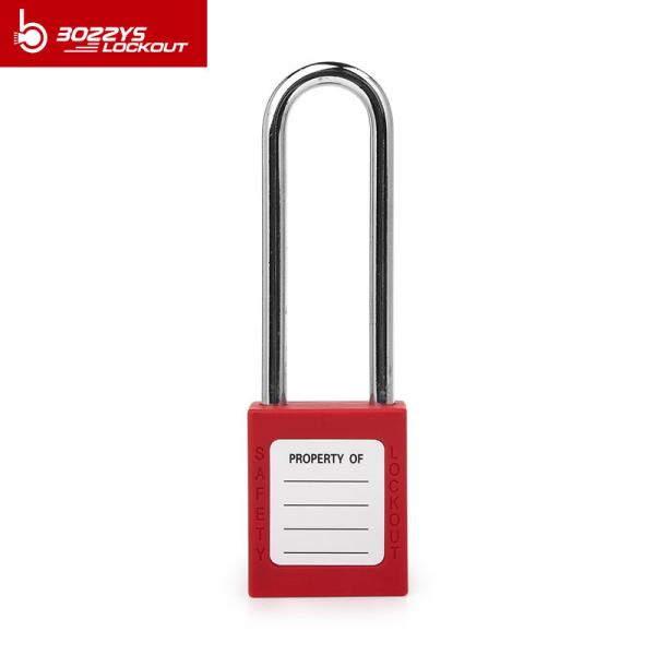 76mm Steel Long Shackle Safety Padlocks Keyed Alike