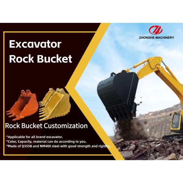 High Performance Excavator Rock Bucket for Tough Jobs