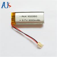 Bateria elétrica de polímero de lítio 3.7V 1000mAh 102050 Bateria MSDS