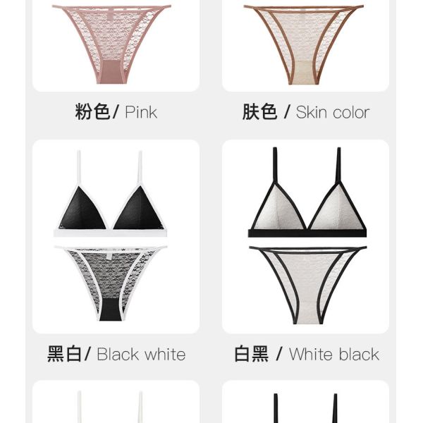 Women Lingerie Set Wholesale of High Quality S M L Sizes Women Bra and Brief Sets Triangular Cup Women Underwear Set