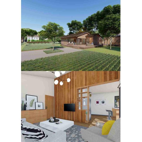 Точные панельные дома железного каркаса/съемный простой деревянный дом