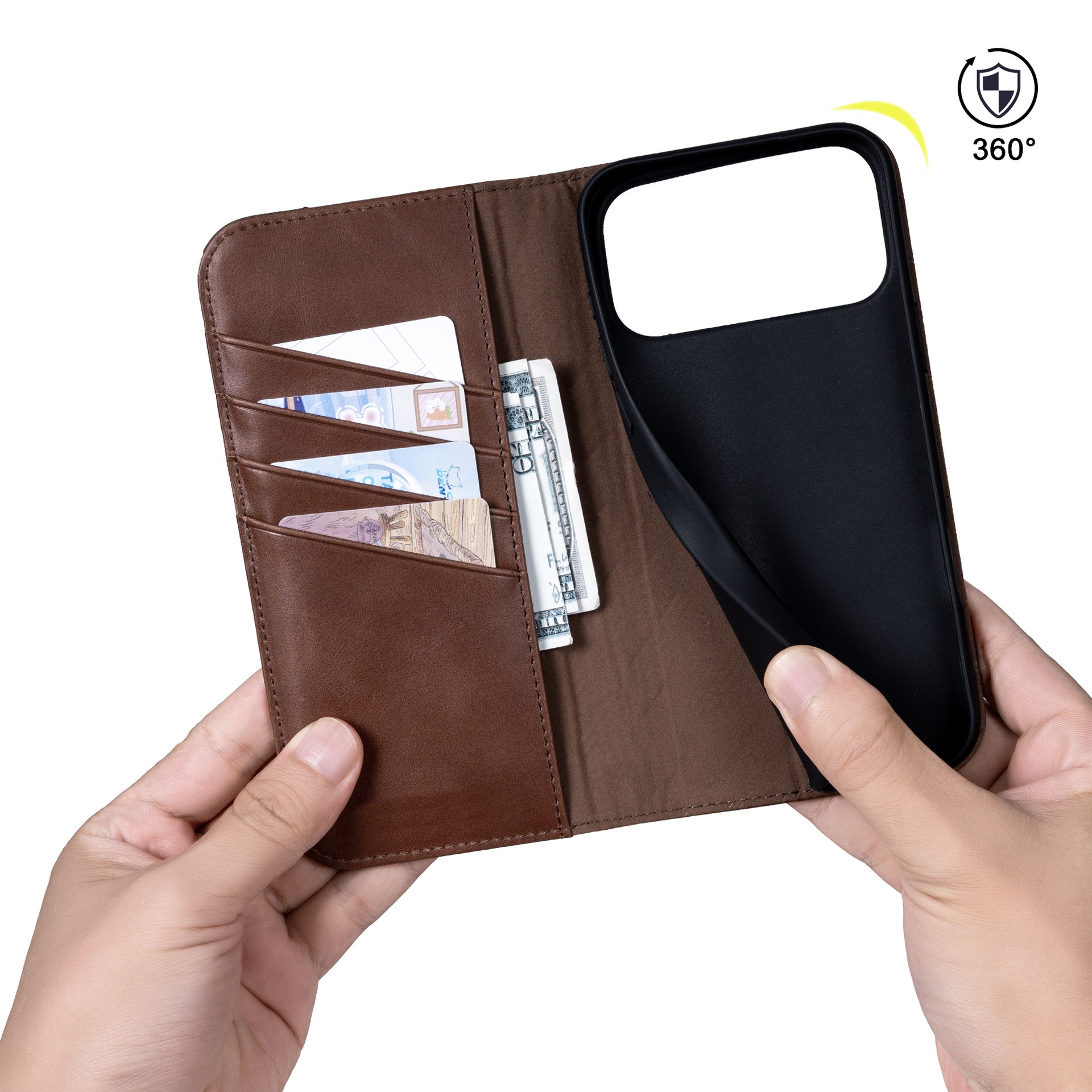For Laudtec Flip Leather Mobile Phone Cases for 17 Air 16 15 Pro Max Simple Business Shockproof Back Cover Wallet Card Shell Wholesale OEM/ODM/Private Label