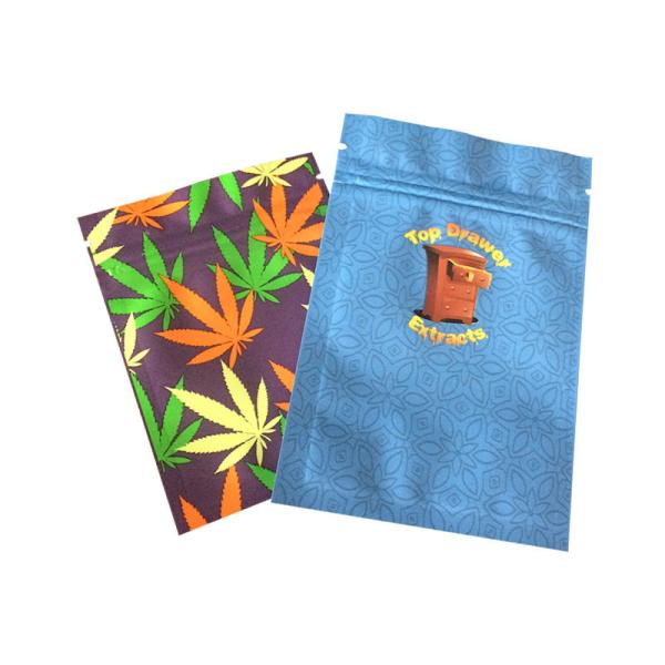 Hot sale smell proof bag smoking weed package bags stand up zip plastic pouches for Cigar packing