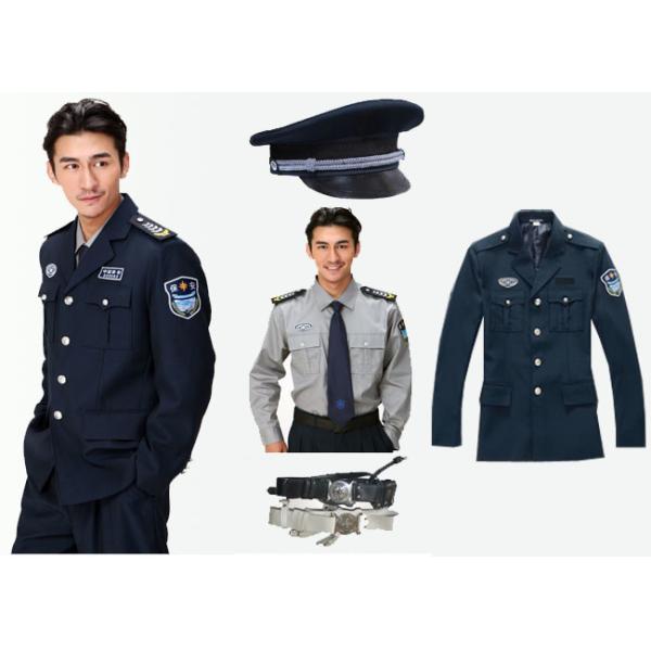 Single Breasted Jacket Security Guard Uniform Long Sleeve For Men